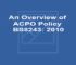 An Overview of ACPO Policy BS8243: 2010