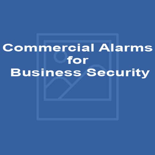 Commercial Alarms for Business Security