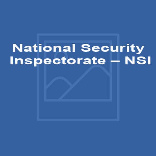 National Security Inspectorate – NSI