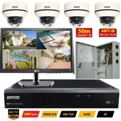Serage HD TVI Smart IR Vandal Dome CCTV System