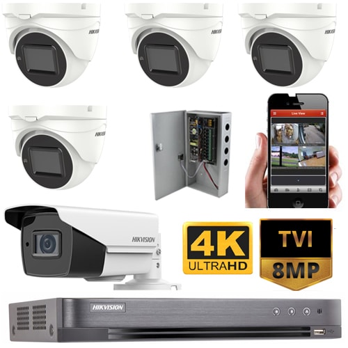 Hikvision-TVI-8MP 4K Ultra HD Commercial CCTV Package