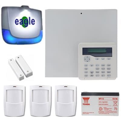 Scantronic 9651EN41 8 Zone Alarm Panel With 2 LCD Keypads For Home & Office 