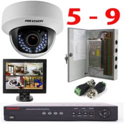 Commercial CCTV Servicing for 5 to 9 Cameras