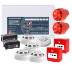 C-Tec Conventional 2 Zone Fire Alarm With Hochiki
